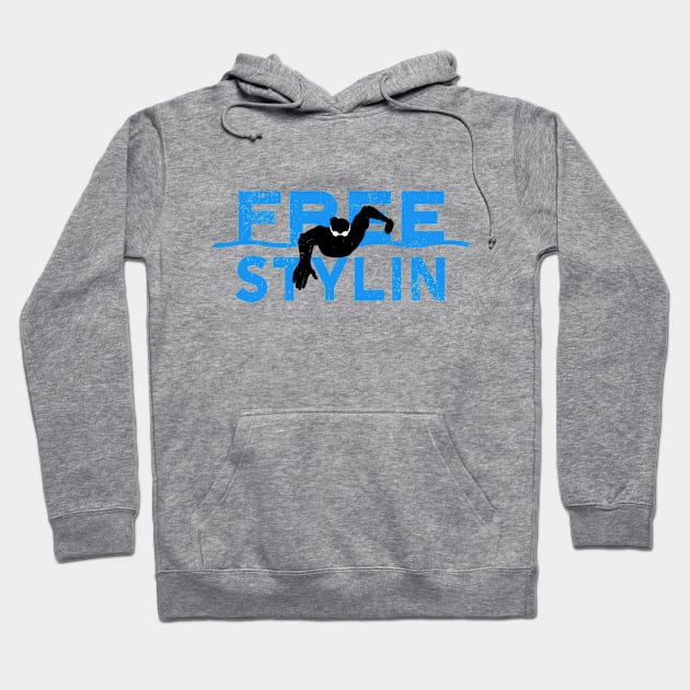 Mens Freestyle Swimmer Hoodie by atomguy